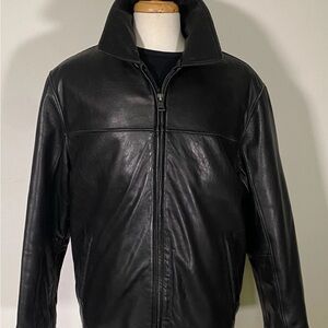 Vintage Italian Butter Soft Black Leather Jacket